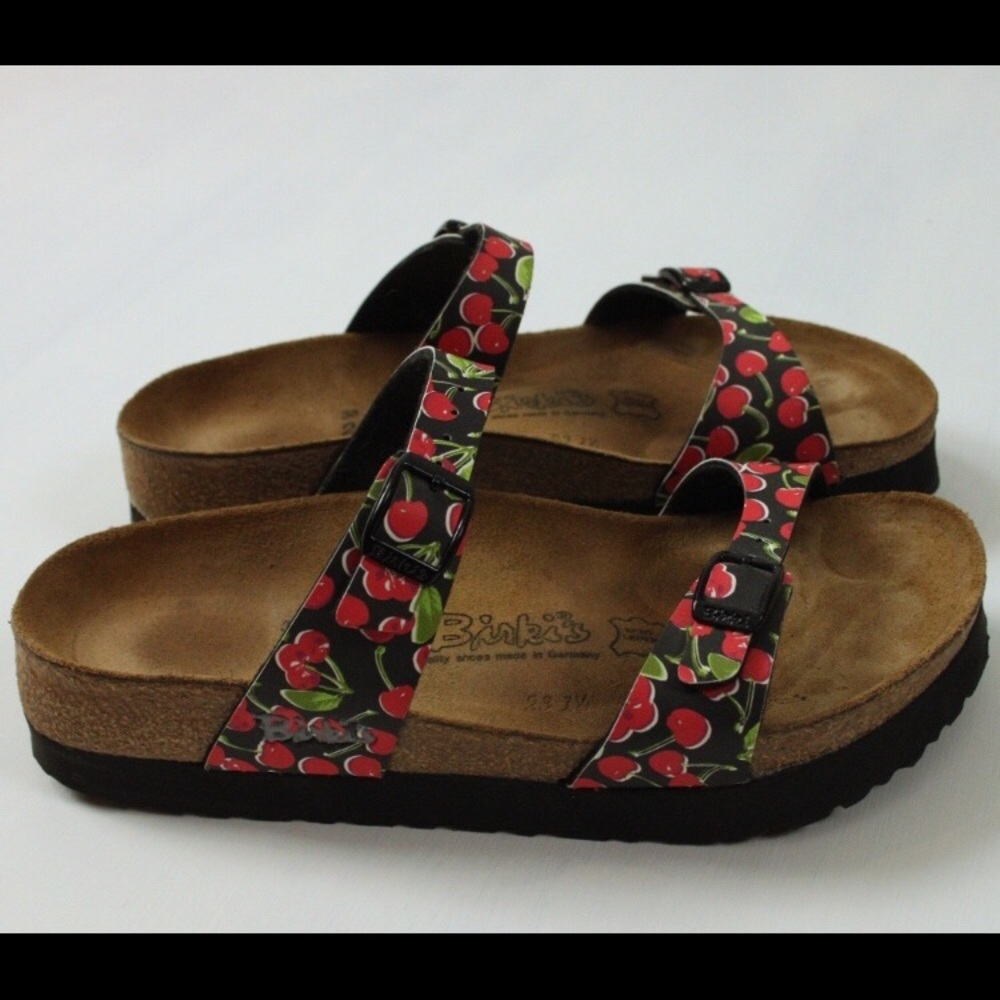 Cherry Printed Birkenstock’s